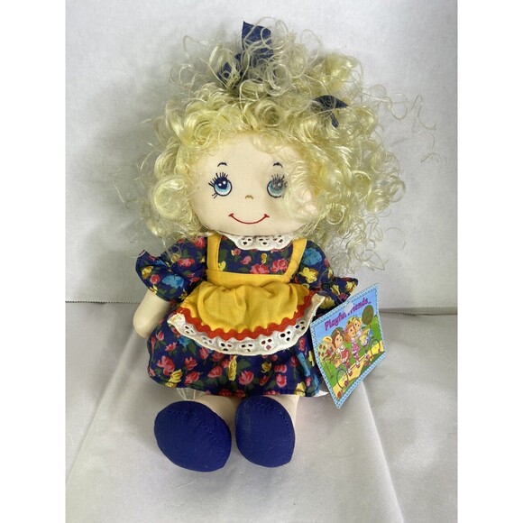 Commonwealth Doll Playful Friends 1992 Curly Blond Hair...